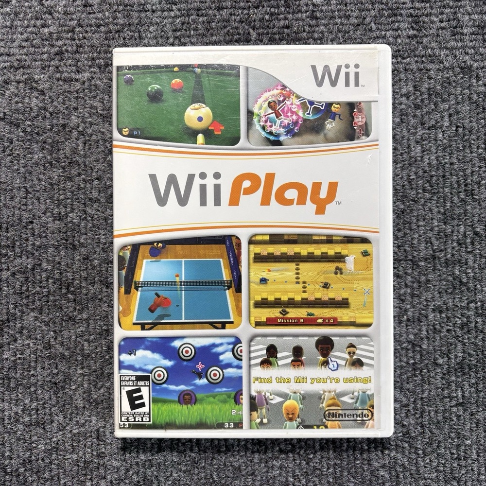 Wii Play - Nintendo Wii - Complete CIB - Tested Working